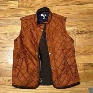 Men's Quilted Vest in Rust